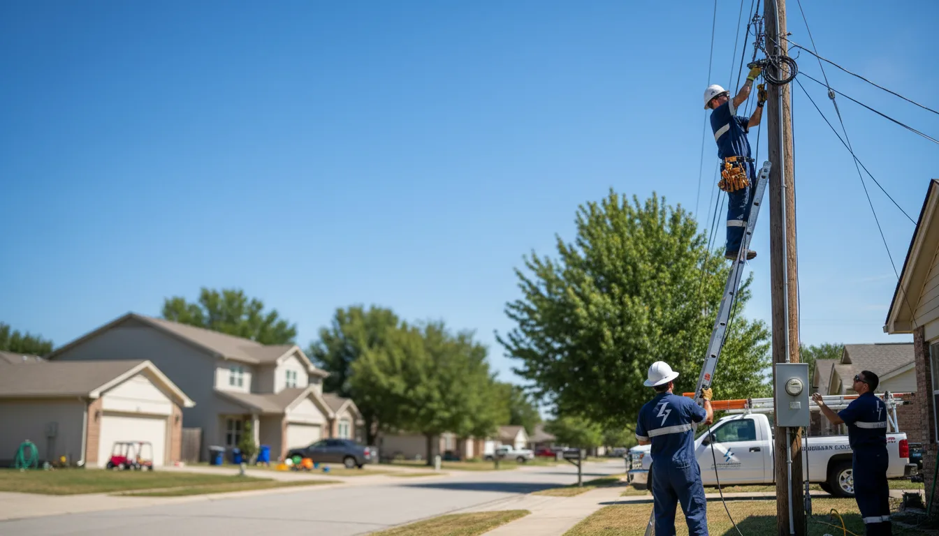 Residential electrician providing installation services in Trenton, NE